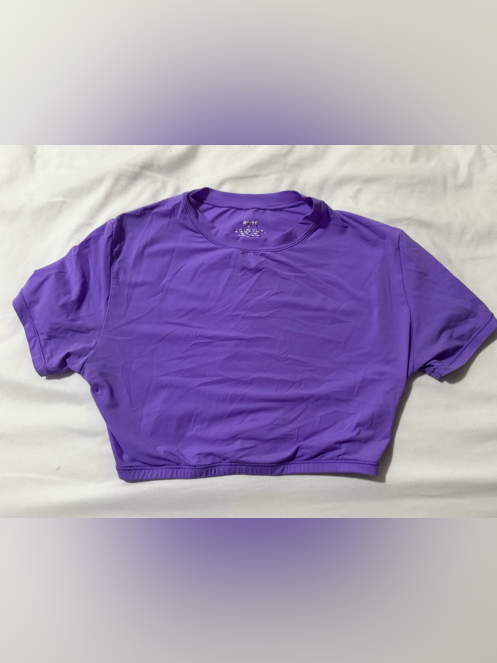 SKIMS Purple Crop Top Tee